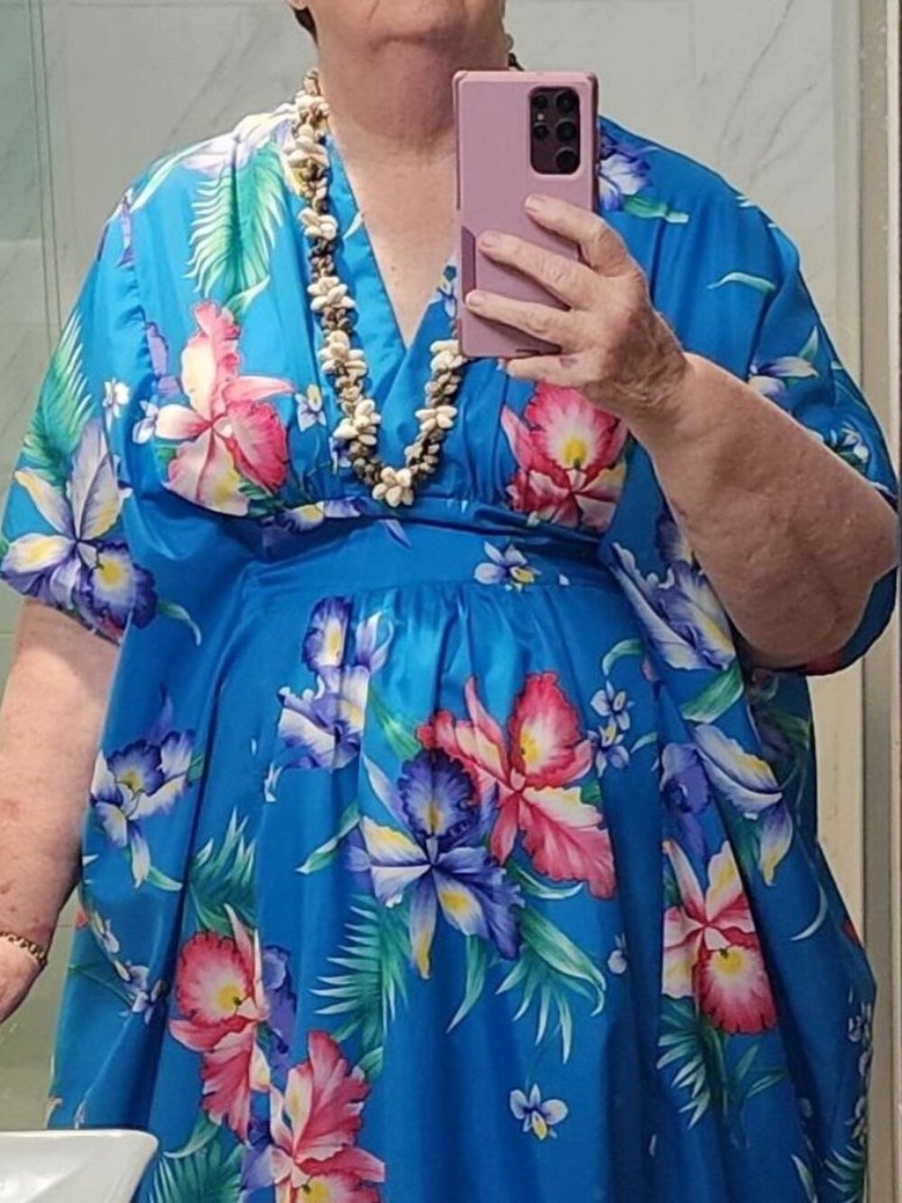 VINTAGE 1970s "ROYAL CREATIONS" HAWAIIAN CAFTAN /TIKI